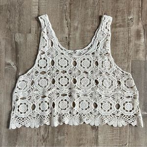 Cream Crochet Top